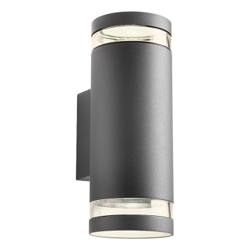 Redo 90518 - Väli seinavalgusti CARGO 2xGU10/28W/230V IP54 antratsiit