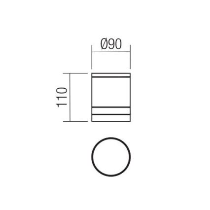 Redo 90519 - Väli laevalgusti CARGO 1xGU10/28W/230V IP54 antratsiit