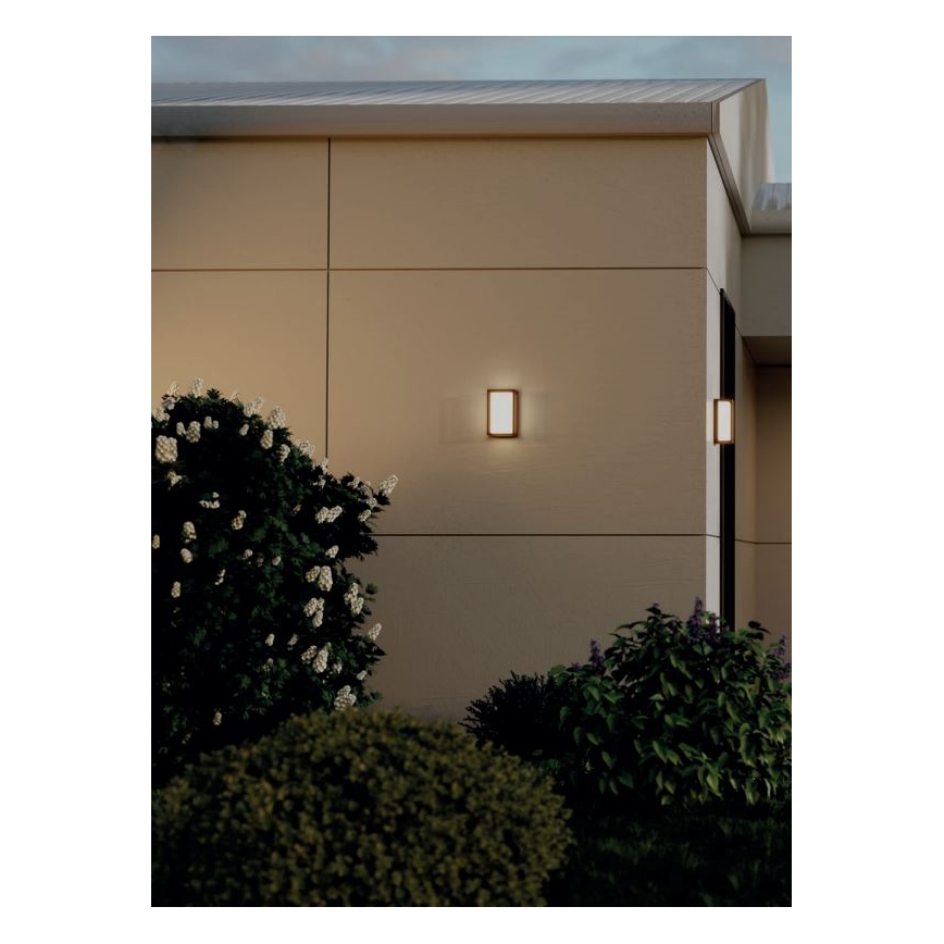 Redo 90534 - LED Väli seinavalgusti QUADRIS LED/12W/230V IP54 pruun
