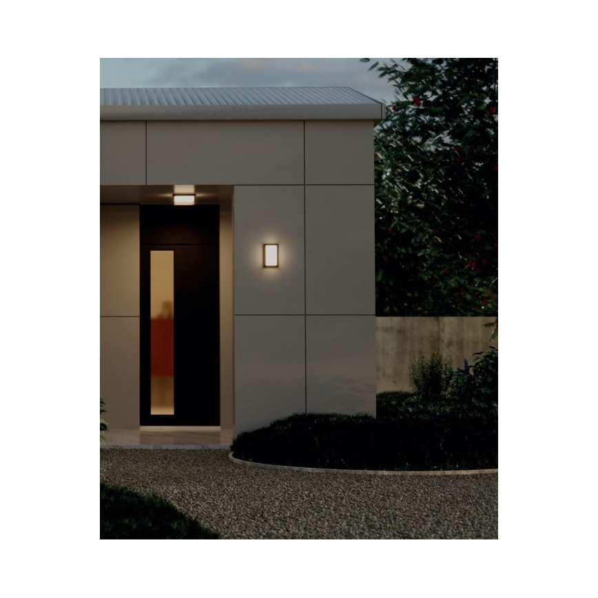 Redo 90534 - LED Väli seinavalgusti QUADRIS LED/12W/230V IP54 pruun