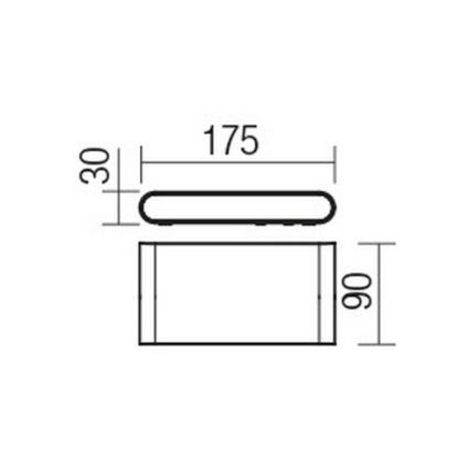 Redo 9054 - LED Väli seinavalgusti POCKET LED/6W/230V IP54