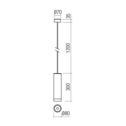 Redo 90570 - LED Väli rippvalgusti KLOU LED/9W/230V IP54 valge
