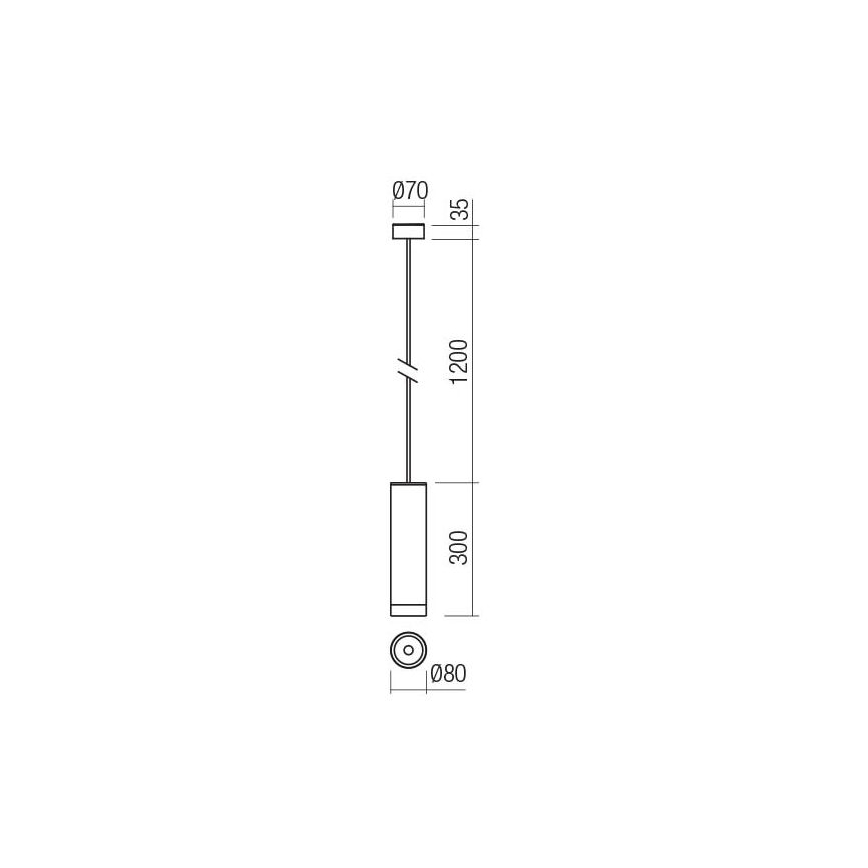Redo 90570 - LED Väli rippvalgusti KLOU LED/9W/230V IP54 valge