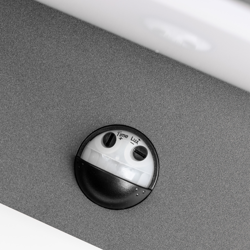 Redo 90587 - LED Väli seinavalgusti koos anduriga FLIP LED/20W/230V CRI 90 3000K IP54 antratsiit