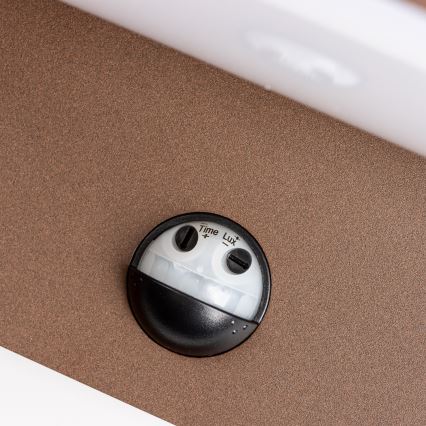 Redo 90588 - LED Väli seinavalgusti koos anduriga FLIP LED/20W/230V CRI 90 3000K IP54 pruun
