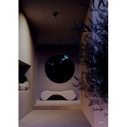 Redo 90628 - LED välispunktvalgusti SHAFT LED/13W/230V 3000K läbimõõt 9 cm IP65 pruun