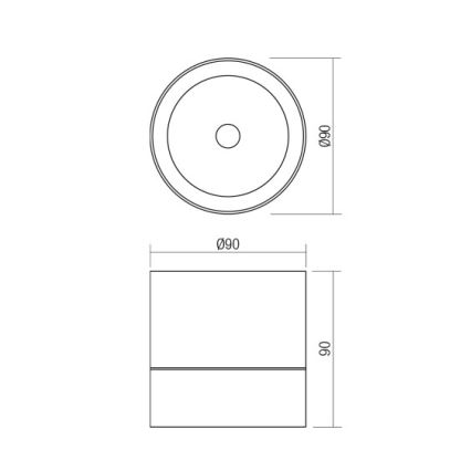 Redo 90628 - LED välispunktvalgusti SHAFT LED/13W/230V 3000K läbimõõt 9 cm IP65 pruun