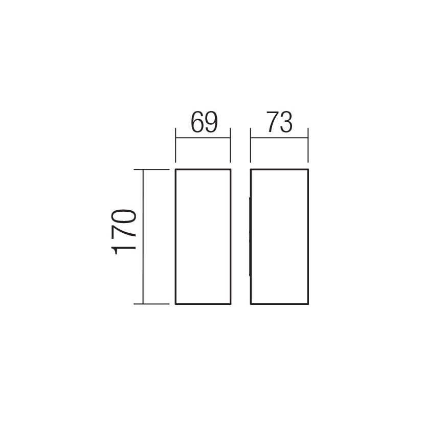 Redo 90635 - LED Väli seinavalgusti SONNY 2xLED/5W/230V 2200/3000/4000K IP54 valge
