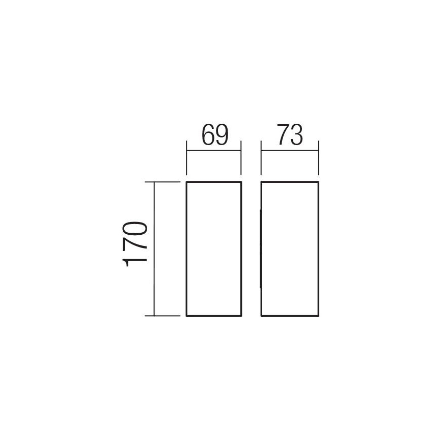 Redo 90637 - LED Väli seinavalgusti SONNY 2xLED/5W/230V 2200/3000/4000K IP54 pruun