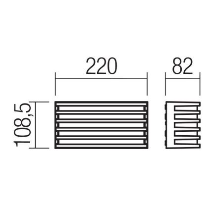 Redo 90638 - LED Väli seinavalgusti BLAZE LED/12W/230V 3000K IP54 antratsiit