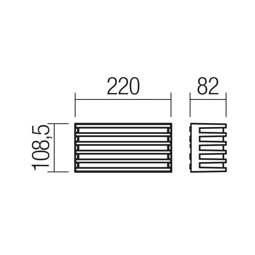 Redo 90638 - LED Väli seinavalgusti BLAZE LED/12W/230V 3000K IP54 antratsiit