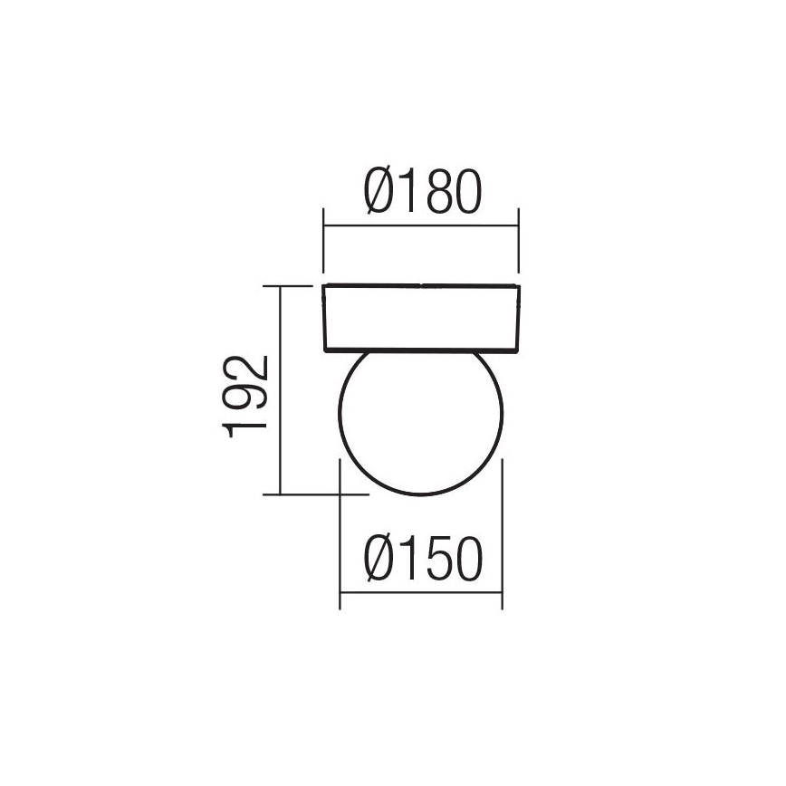 Redo 90641 - Väli laevalgusti BULK 1xE27/28W/230V IP44 antratsiit