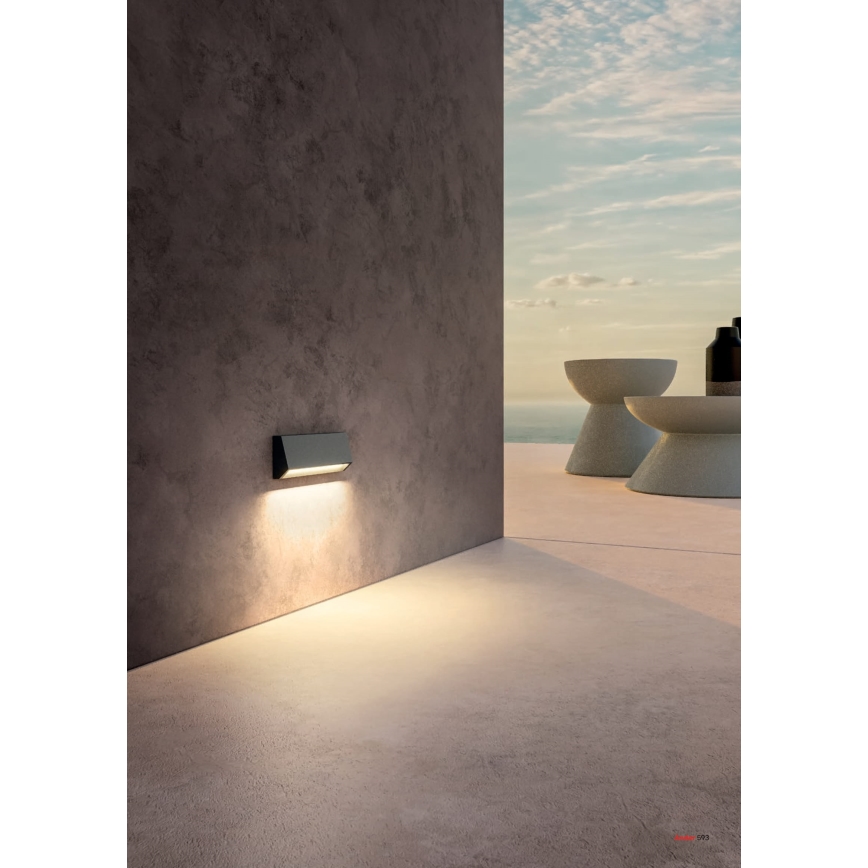 Redo 90679 - Väline suunavalgusti ANDER LED/3W/230V 3000K IP65 antratsiit