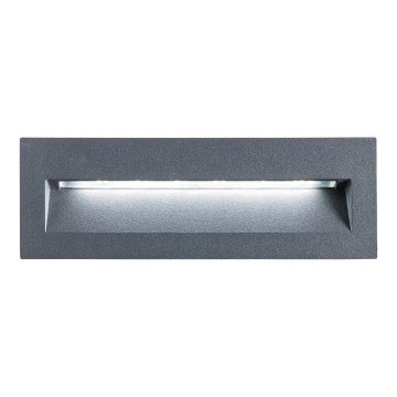 Redo 9092 - LED Väli trepivalgustus IGOR LED/6W/230V 3000K IP54 antratsiit