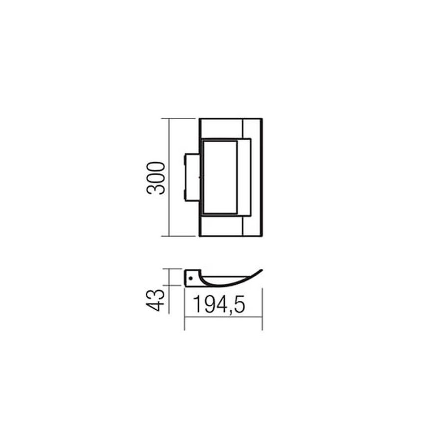 Redo 9112 - LED Väli seinavalgusti VELA LED/24W/230V IP54
