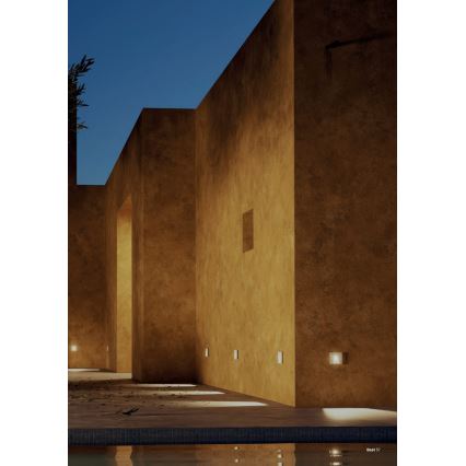 Redo 91195 - LED välisorientatsioonivalgusti BAST LED/2,5W/230V 3000K CRI 90 IP65 hall