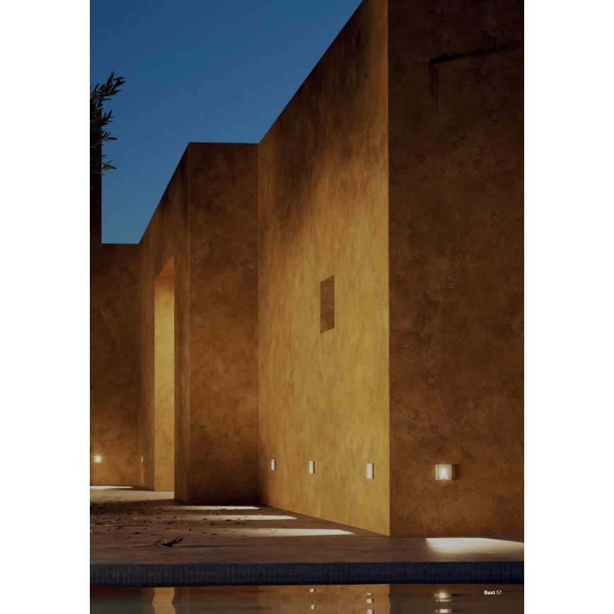 Redo 91195 - LED välisorientatsioonivalgusti BAST LED/2,5W/230V 3000K CRI 90 IP65 hall