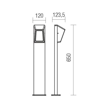 Redo 9168 - LED Välivalgusti ARGES LED/3W/230V IP54 pruun