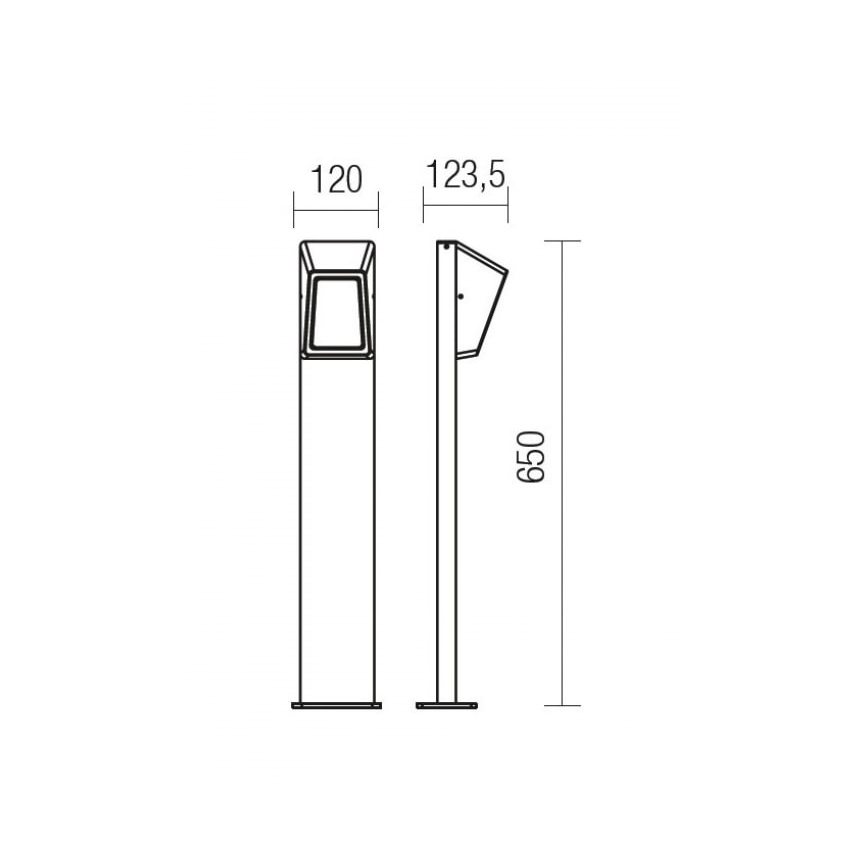 Redo 9168 - LED Välivalgusti ARGES LED/3W/230V IP54 pruun