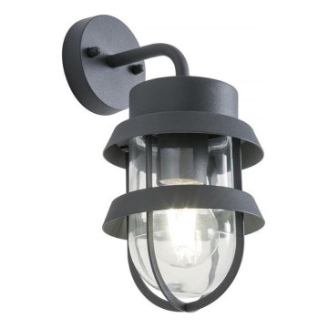 Redo 9498 - Väli seinavalgusti CLAUT 1xE27/42W/230V IP44 antratsiit