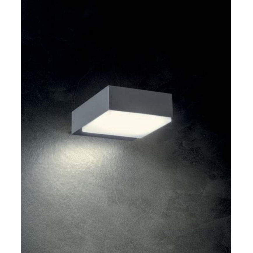 Redo 9560 - LED Väli seinavalgusti CUBE LED/7W/230V 3000K IP54 antratsiit