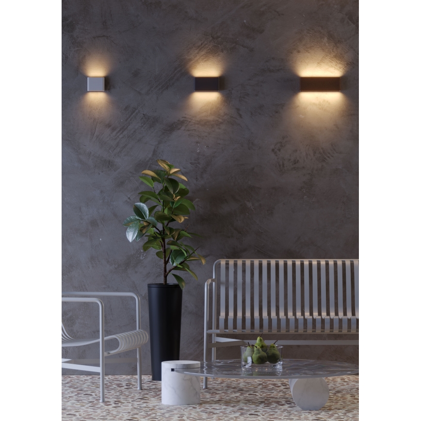 Redo 9623 - LED Väli seinavalgusti POCKET 2xLED/6W/230V IP54 antratsiit