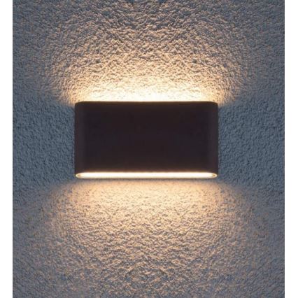 Redo 9623 - LED Väli seinavalgusti POCKET 2xLED/6W/230V IP54 antratsiit