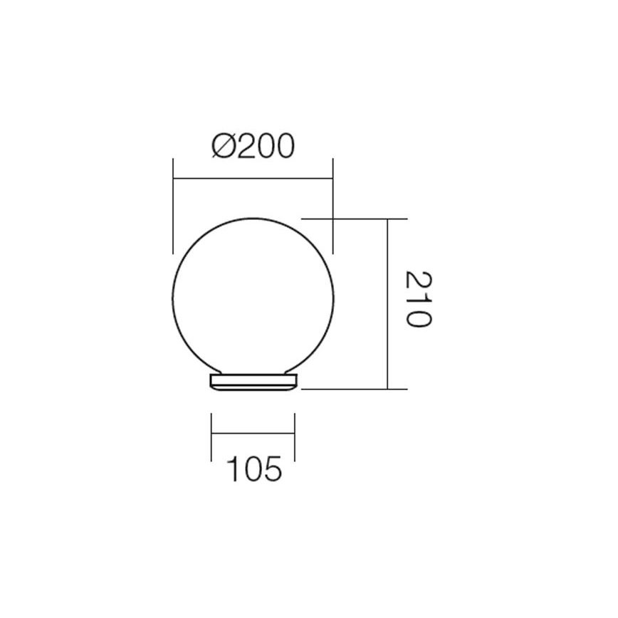 Redo 9761 - Asendusvari välivalgustile SFERA d. 20 cm IP44 valge