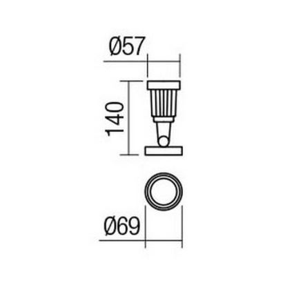 Redo 9997 - LED Välivalgusti TIM LED/5W/230V 3000K IP65