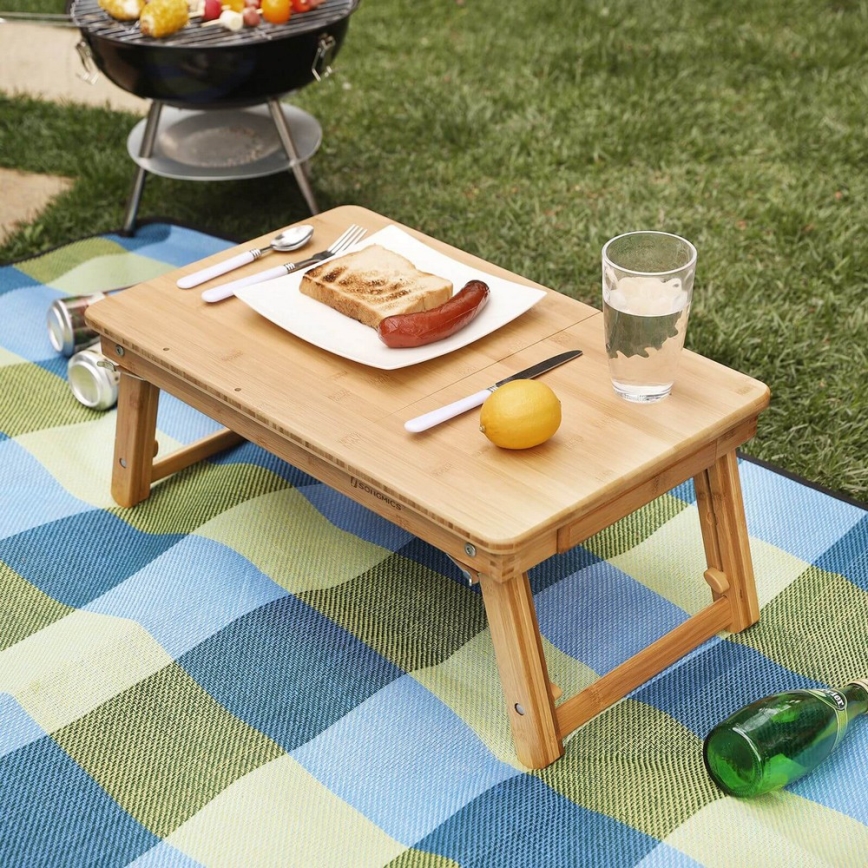 Reguleeritav arvutilaud voodile LAT, pruun