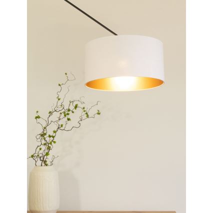 Reguleeritav LED-lühter varrasel GORTA 1xE27/60W/230V valge/kuldne