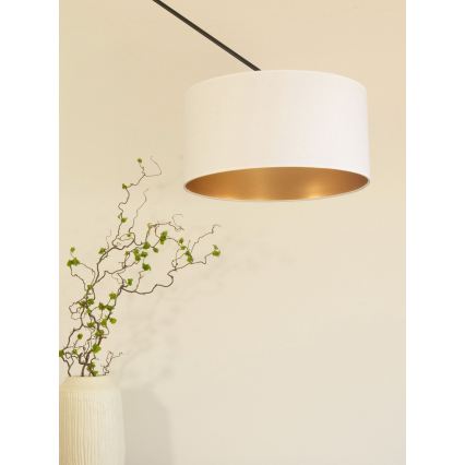 Reguleeritav LED-lühter varrasel GORTA 1xE27/60W/230V valge/kuldne
