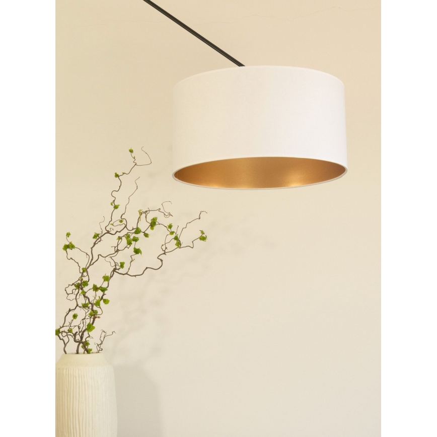 Reguleeritav LED-lühter varrasel GORTA 1xE27/60W/230V valge/kuldne
