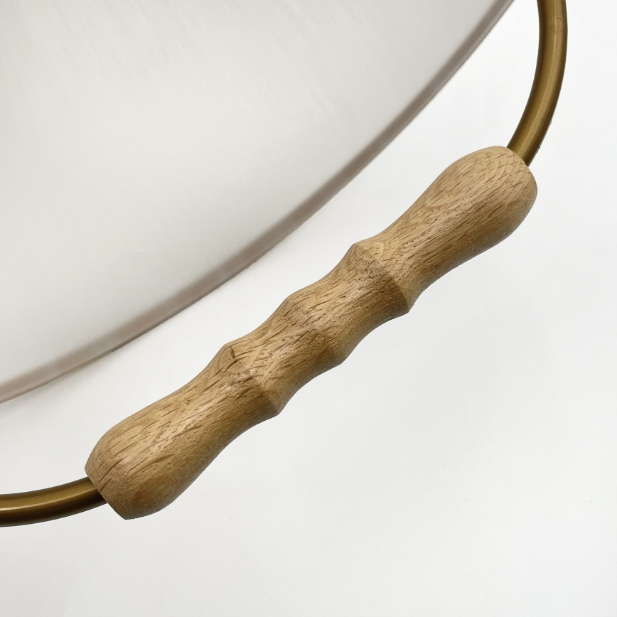 Reguleeritav lühter RAMONA 1xE27/60W/230V pruun/valge/tamm