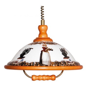 reguleeritav ripplühter AKRYL DR 56 1xE27/15W daam + kohv/kirss