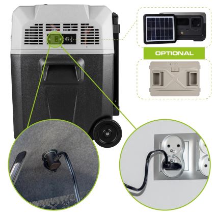 Reisi refrigerator LCD ekraaniga 40 l 230V/12V/24V must