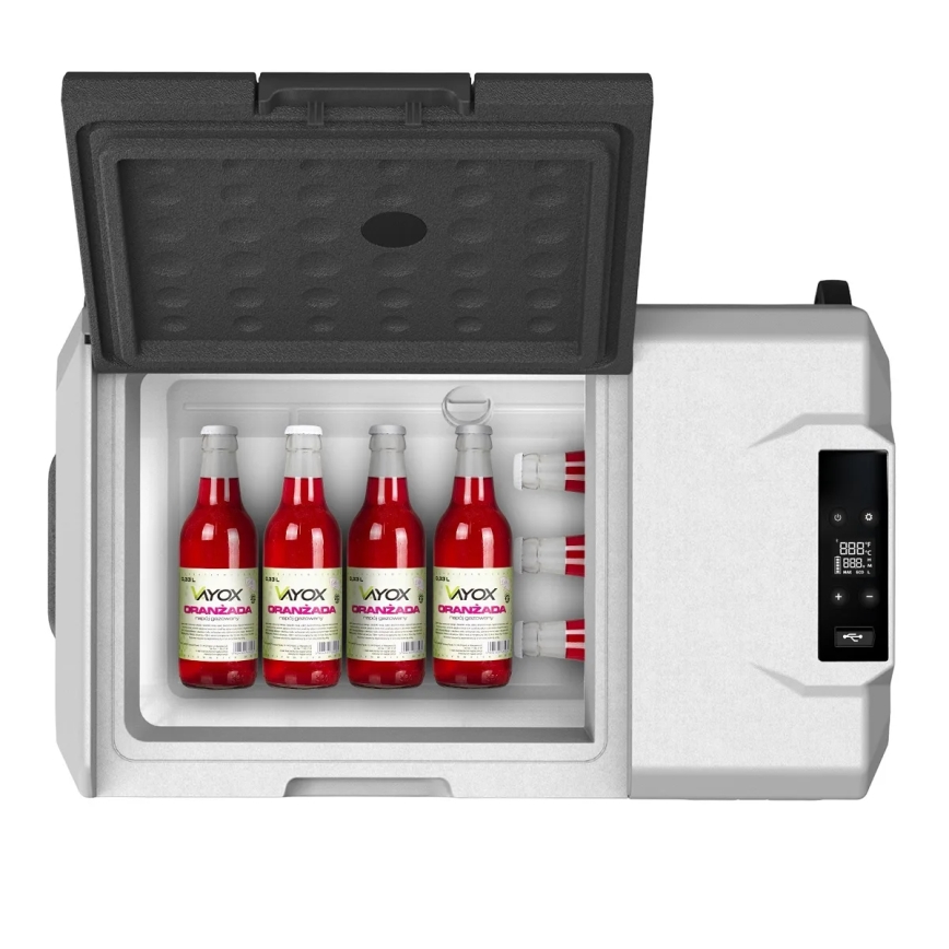 Reisi refrigerator LCD ekraaniga 40 l 230V/12V/24V must