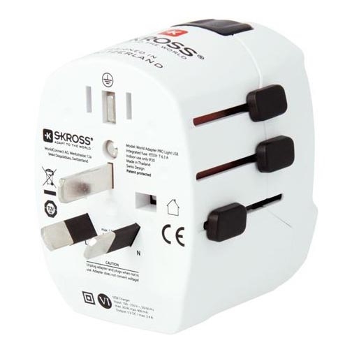 Reisiadapter PRO Light USB AC45PD - ülemaailmne, UK+USA+AUS/CN USB A+C 45W
