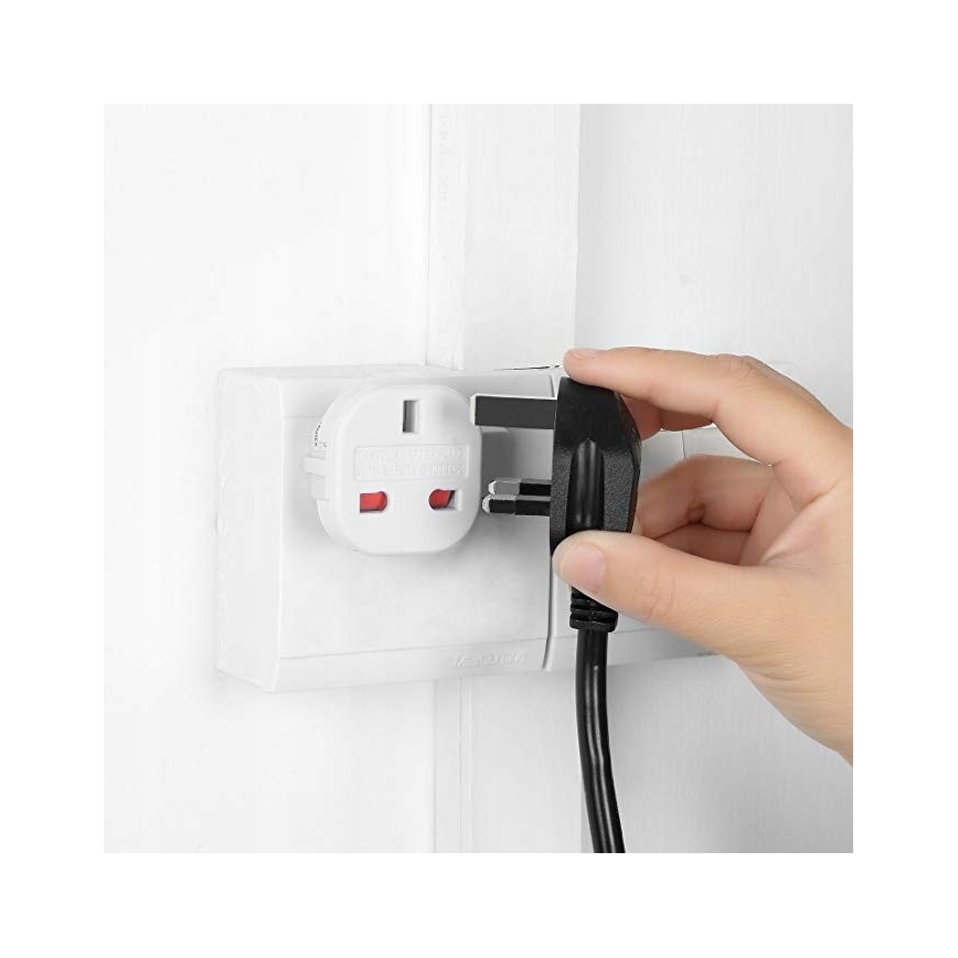 Reisiadapter UK/EU 230V valge