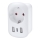Reisiadapter UK-pistikule 230V 2x USB-A + 1x USB-C