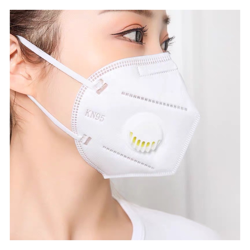 Respiraator 5 kihilise klapiga KN95 (FFP2), süsinikkiud