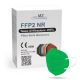 Respiraator FFP2 NR CE 0598 roheline 1tk