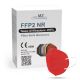 Respiraator FFP2 NR CE 2163 punane 1tk