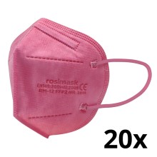 Respiraator - laste suurus FFP2 ROSIMASK MR-12 NR roosa 20 tk
