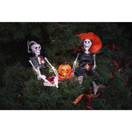 KOMPLEKT 6x LED Kaunistus HALLOWEEN LED/1xCR2032/soe valge kõrvitsad