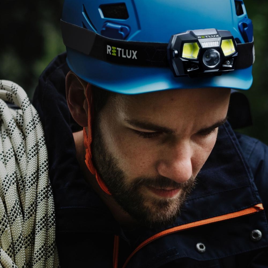 LED Laetav pealamp anduriga LED/3W/900 mAh IP44 must