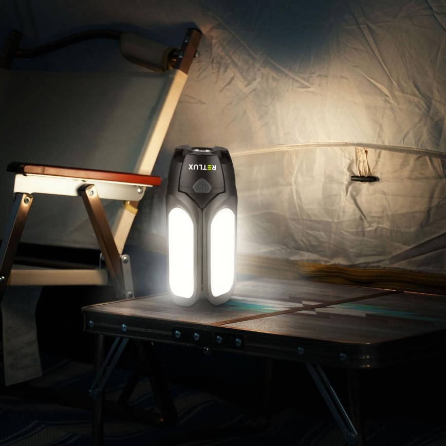 Laetav LED-kempingulamp päikesepaneeliga LED/3W/1600 mAh IPX4