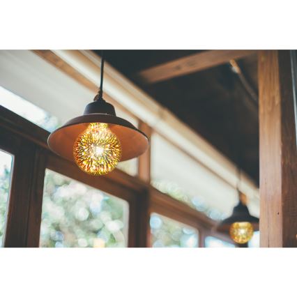 LED 3D Dekoratiivne pirn G95 E27/3,5W/230V