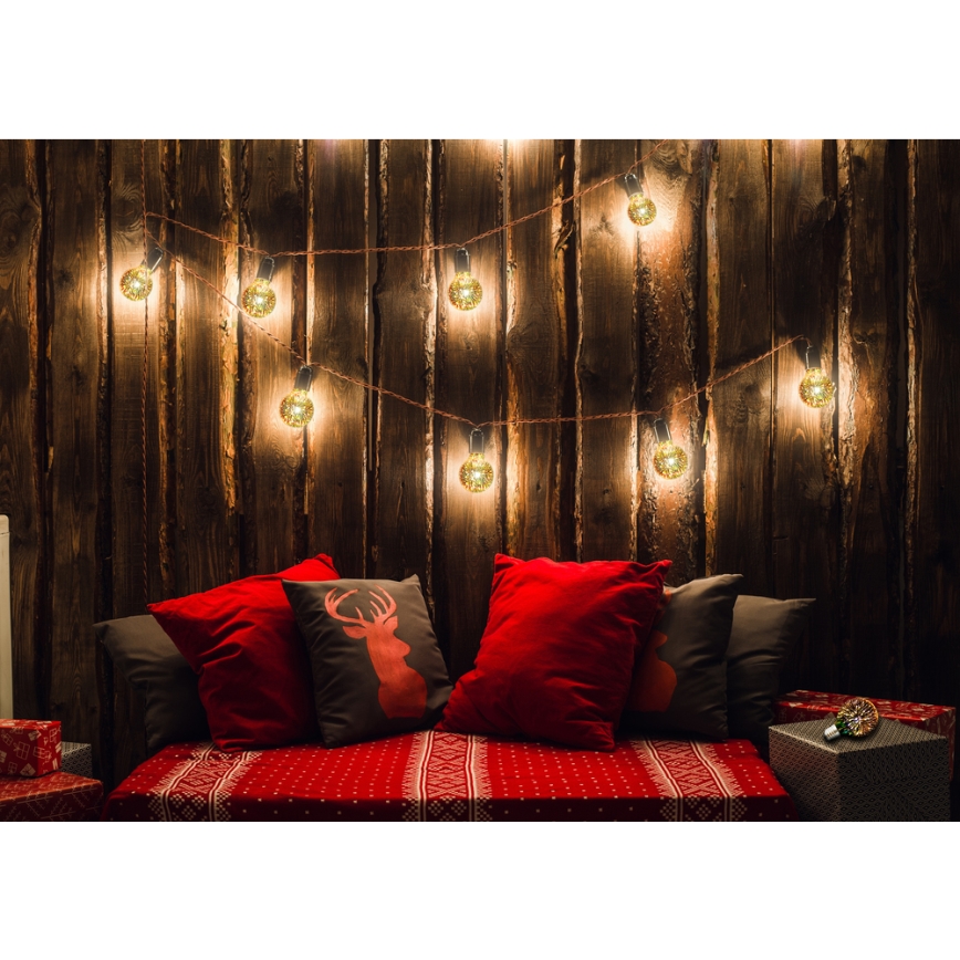 LED 3D Dekoratiivne pirn G95 E27/3,5W/230V