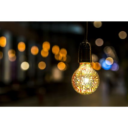 LED 3D Dekoratiivne pirn G95 E27/3,5W/230V